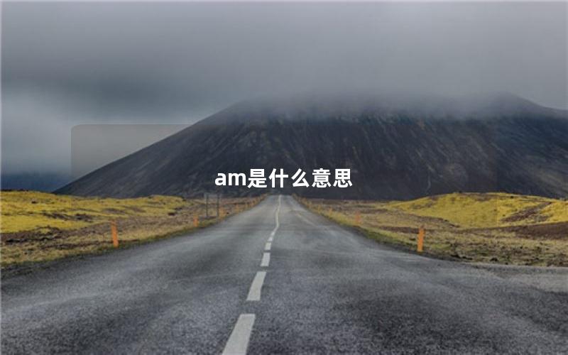 am是什么意思