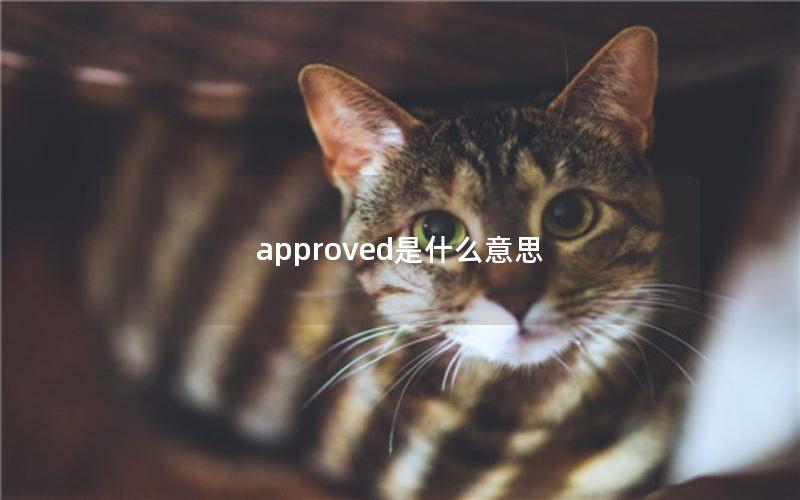 approved是什么意思