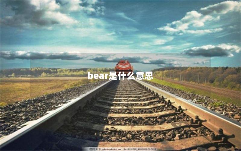 bear是什么意思