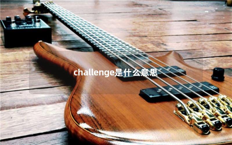 challenge是什么意思