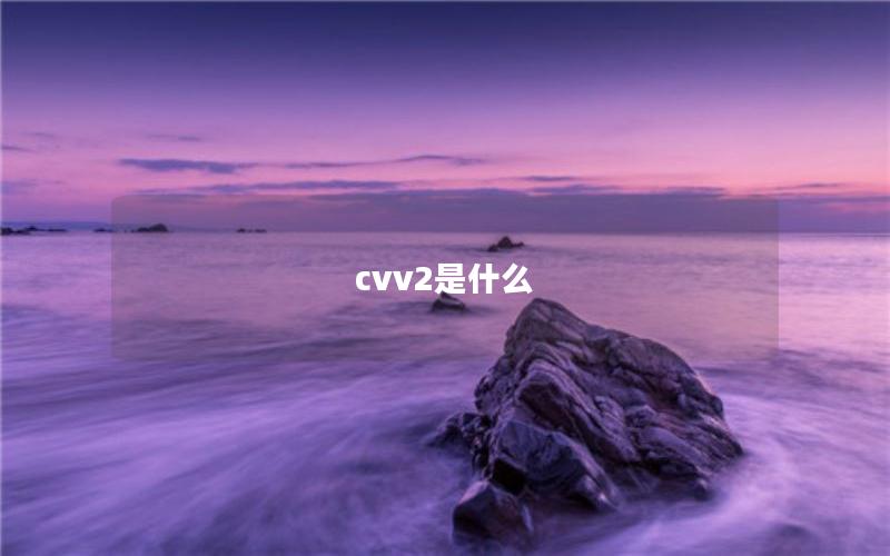 cvv2是什么