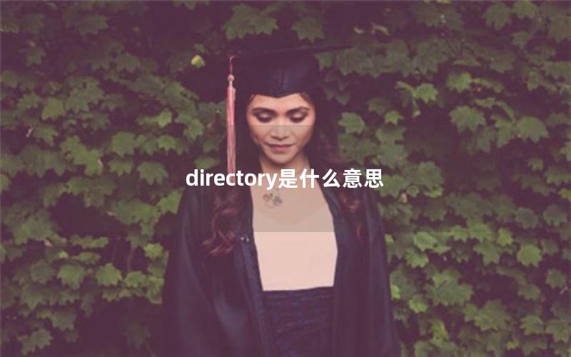 directory是什么意思