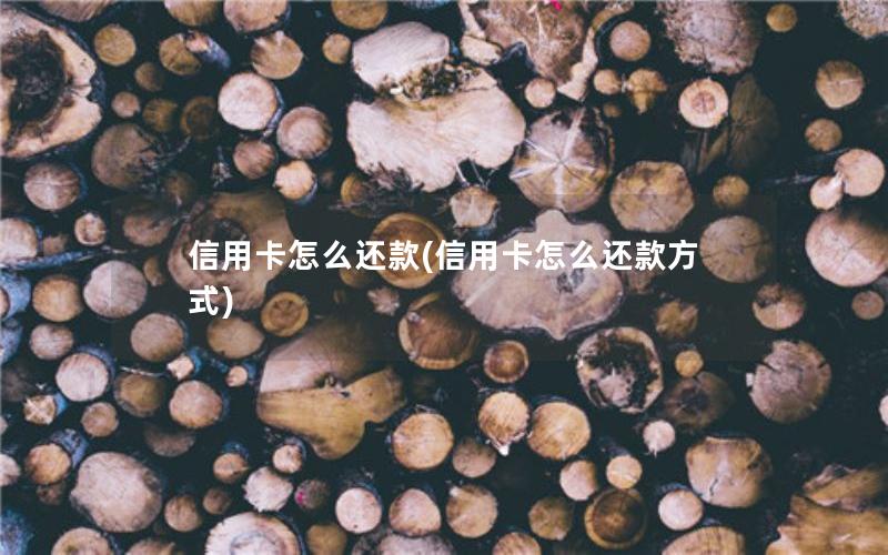 信用卡怎么还款(信用卡怎么还款方式)