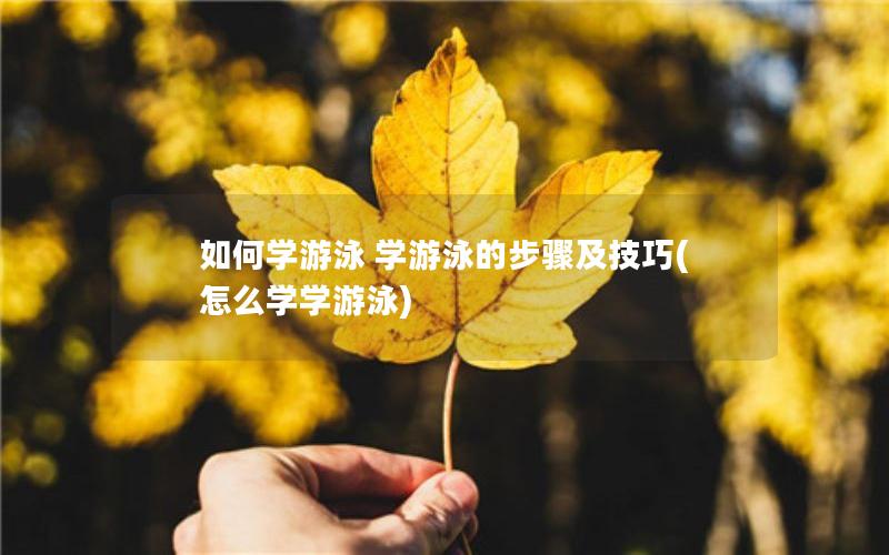 如何学游泳 学游泳的步骤及技巧(怎么学学游泳)