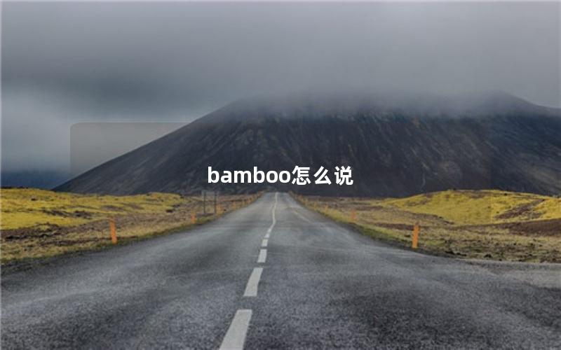 bamboo怎么说