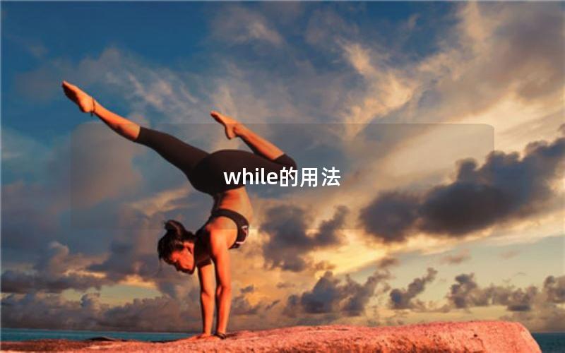 while的用法