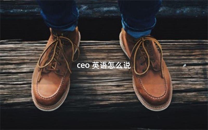 ceo 英语怎么说