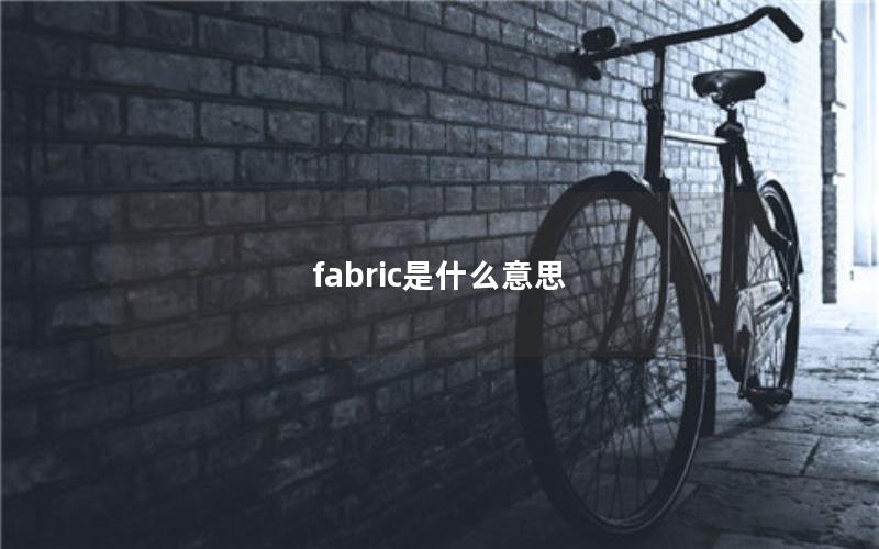 fabric是什么意思