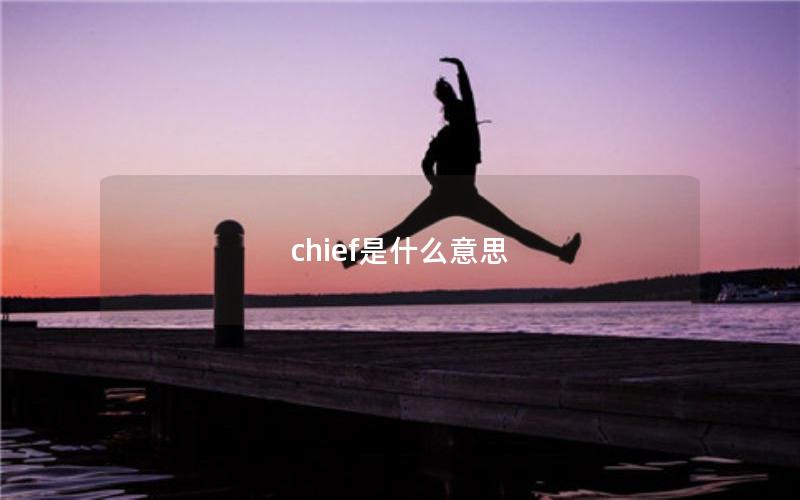 chief是什么意思