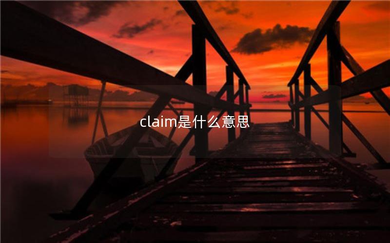 claim是什么意思