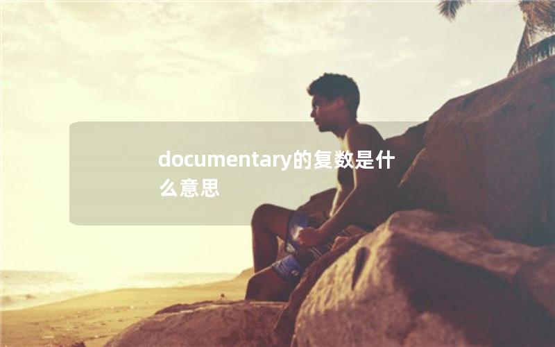 documentary的复数是什么意思