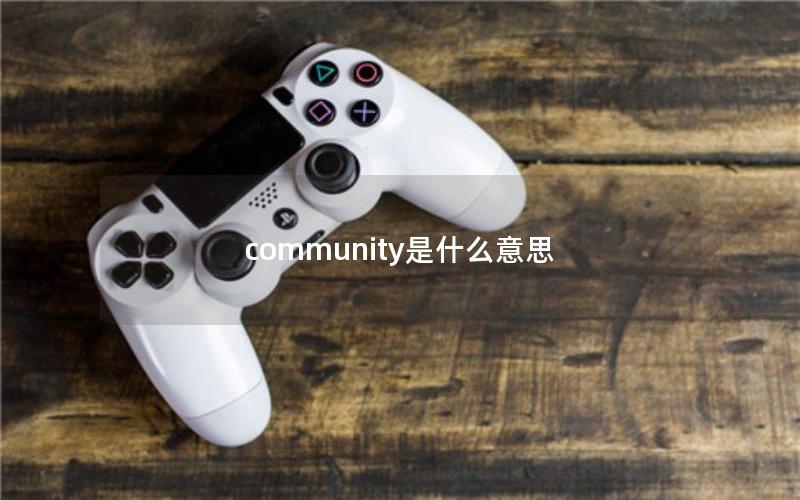 community是什么意思